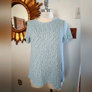 Bobeau light blue knit XL top tee